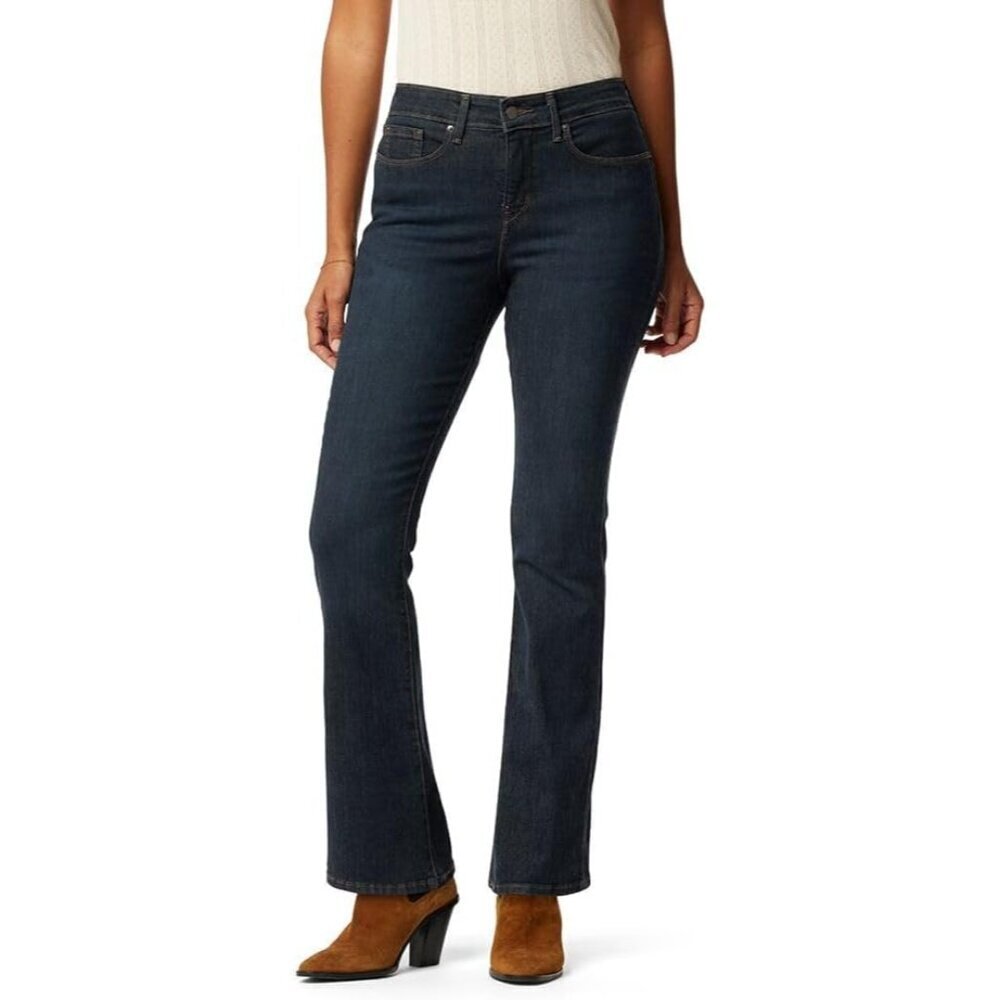 Womens Plus Bootcut Jeans Super-Stretch Contouring Tummy Control 18